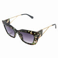 Load image into Gallery viewer, ELIA Luxe Oversized Cat-Eye Sunglasses – Marble Tortoiseshell & Gold