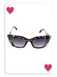 Load image into Gallery viewer, ELIA Luxe Oversized Cat-Eye Sunglasses – Marble Tortoiseshell & Gold