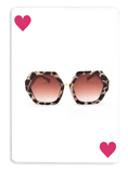 Load image into Gallery viewer, ISABELLA - Geometric Leopard-Print Sunglasses with Gradient Pink Lenses