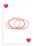 Load image into Gallery viewer, Women Chic Fashion Bangle Bracelets - Gold Tone & Pink