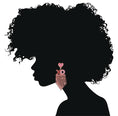 Load image into Gallery viewer, Sparkling "XO" Fringe Statement Earrings with Glitter Heart Studs