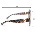 Load image into Gallery viewer, ISABELLA - Geometric Leopard-Print Sunglasses with Gradient Pink Lenses