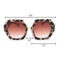 Load image into Gallery viewer, ISABELLA - Geometric Leopard-Print Sunglasses with Gradient Pink Lenses